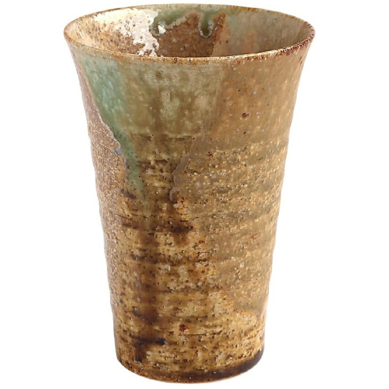 Shigaraki ware Japanese pottery Water Tumbler  Kisame Made in Japan