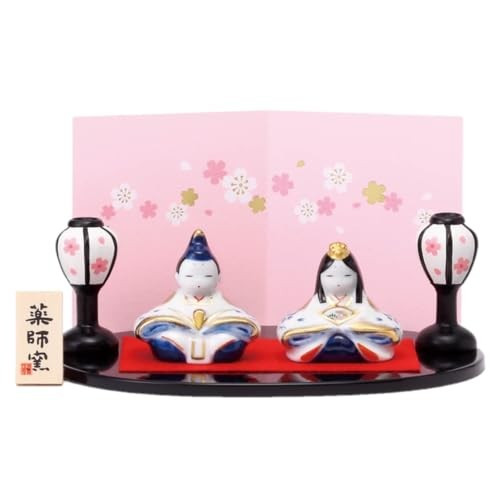 Japanese Hinamatsuri Hina Dolls Mino ware Sometsuke Yayoi Hina Dolls Japan