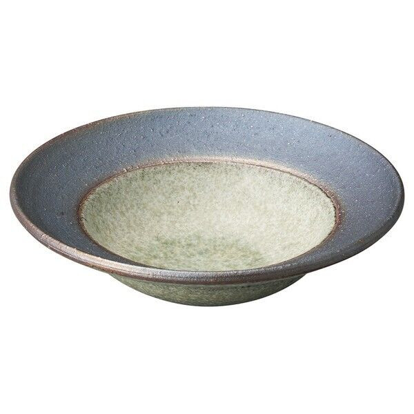 Shigaraki yaki ware Japanese pottery Japan Jade Glaze Internal Rim Bowl Small