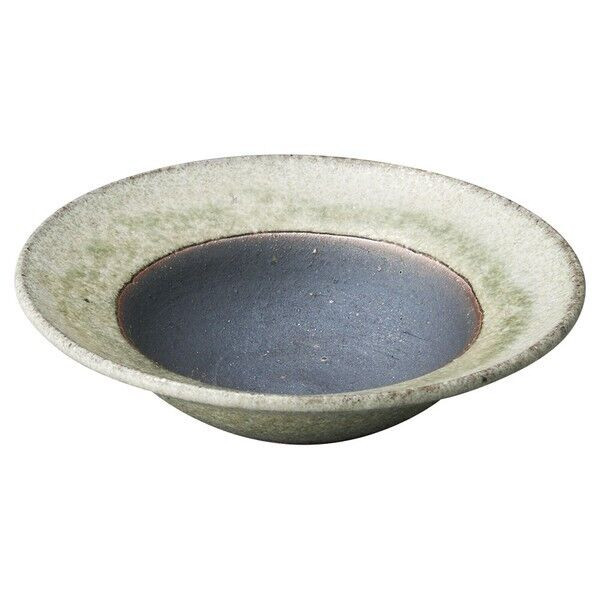 Shigaraki yaki ware Japanese pottery Japan Jade Glaze Rim Bowl Small