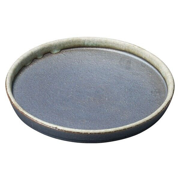 Shigaraki yaki ware Japanese pottery Japan Jade Glaze Yohen Round Plate, 6.1in