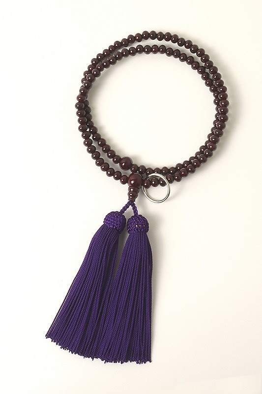 Kyoto Juzu Japanese Buddhist Mala Sodo shu Shitan Rosewood Zen shu Woman Japan