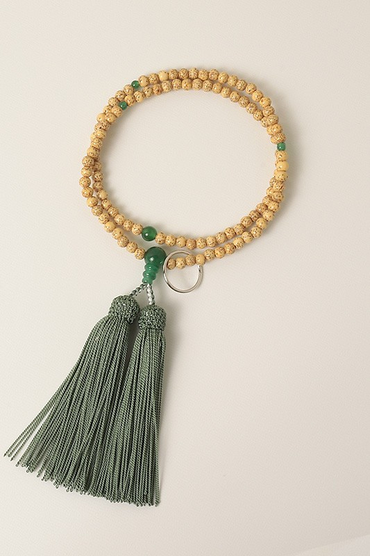 Kyoto Juzu Japanese Buddhist Mala Sodo shu Seigetsu Linden Aventurine Zen Japan