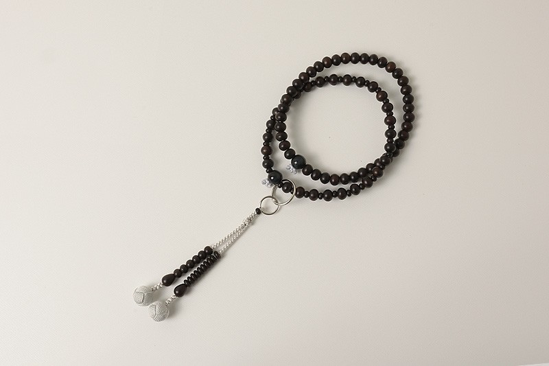 Kyoto Juzu Japanese Buddhist Mala Jodo shu Matte Sendan Chinaberry Woman Japan