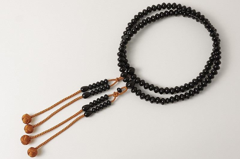 Kyoto Juzu Japanese Buddhist Mala Bracelet Shingon Black ebony shaku3 Men Japan