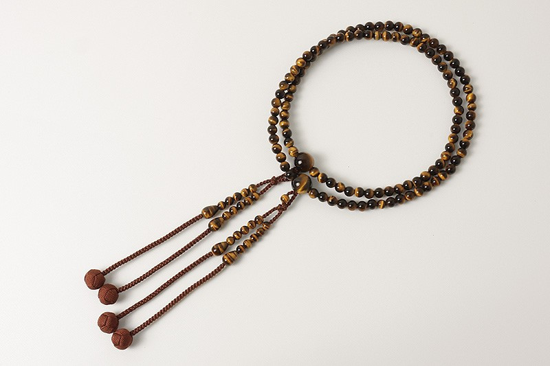 Kyoto Juzu Japanese Buddhist Mala Bracelet Shingon Tiger eye Shaku2 Men Japan
