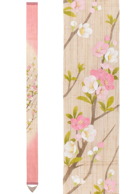 Kyoto Mini Linen Tapestry Mokko Yume Dream Spring Handcraft japan