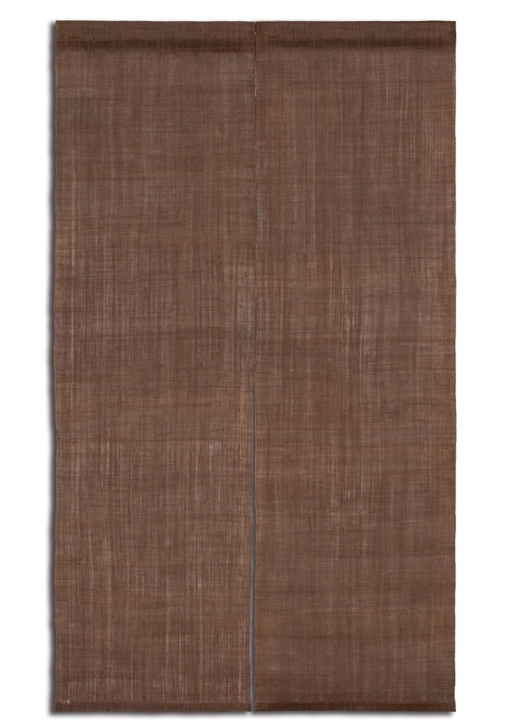 Kyoto Noren Japanese door curtain Linen Kakishibu Hand-Dyed Japan 88x150cm
