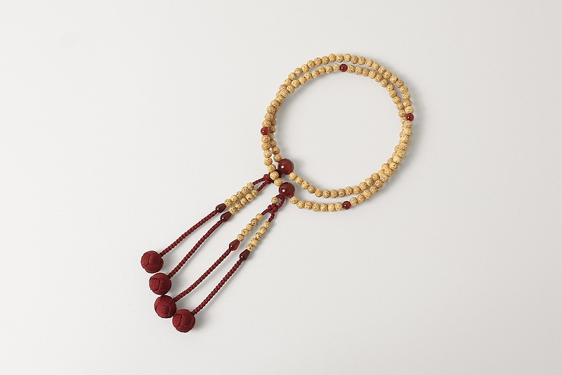 Kyoto Juzu Japanese Buddhist Mala Bracelet ShingonSeigetsu Linden Agate Japan