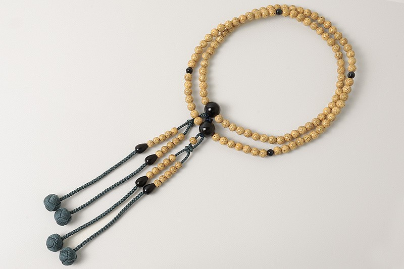 Kyoto Juzu Japanese Buddhist Mala Shingon Seigetsu Linden Hawks eye Japan Shaku2