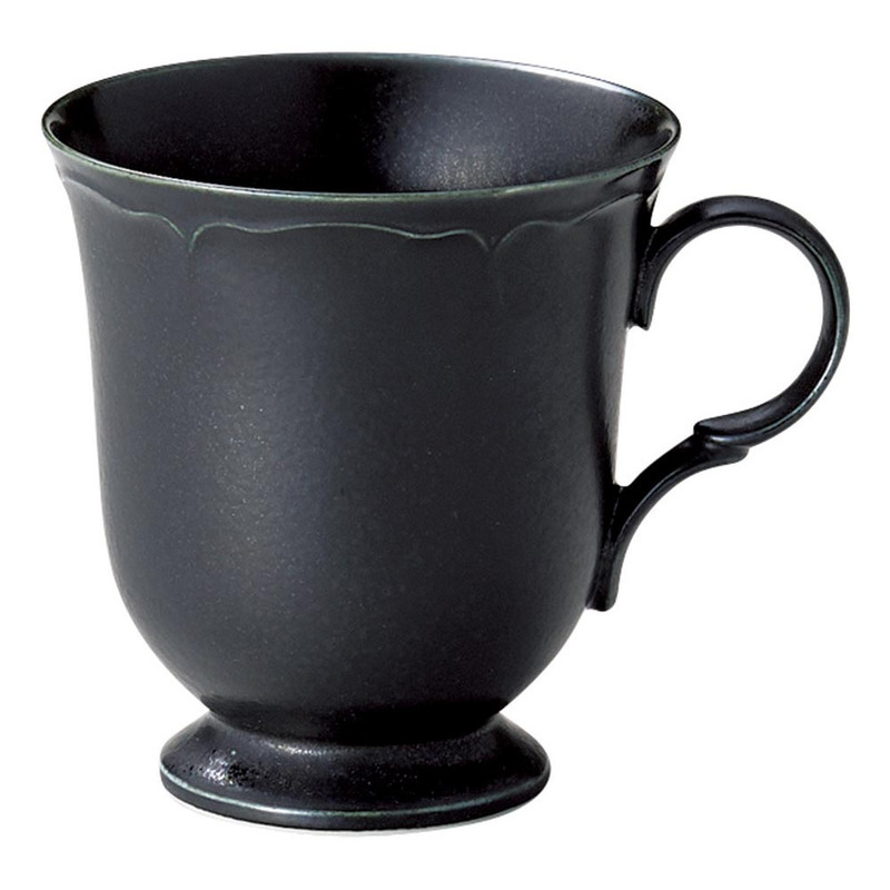 Mino ware Japanese Ceramic Mug Coffee Tea cup Roire Black mug 280ml Japan