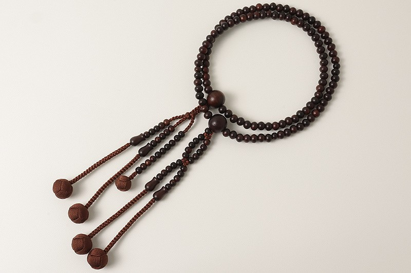 Kyoto Juzu Japanese Buddhist Mala NichirenMatte Rosewood Shaku Men Japan