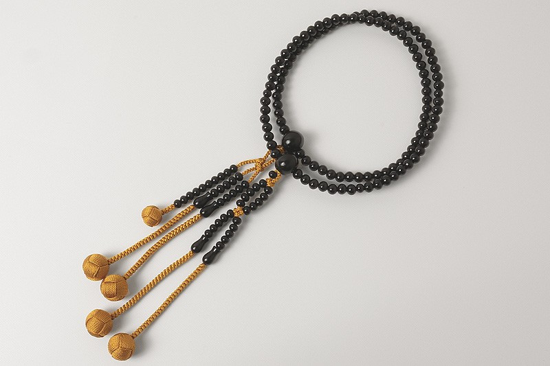 Kyoto Juzu Japanese Buddhist Mala Bracelet NichirenBlack ebony Shaku Men Japan