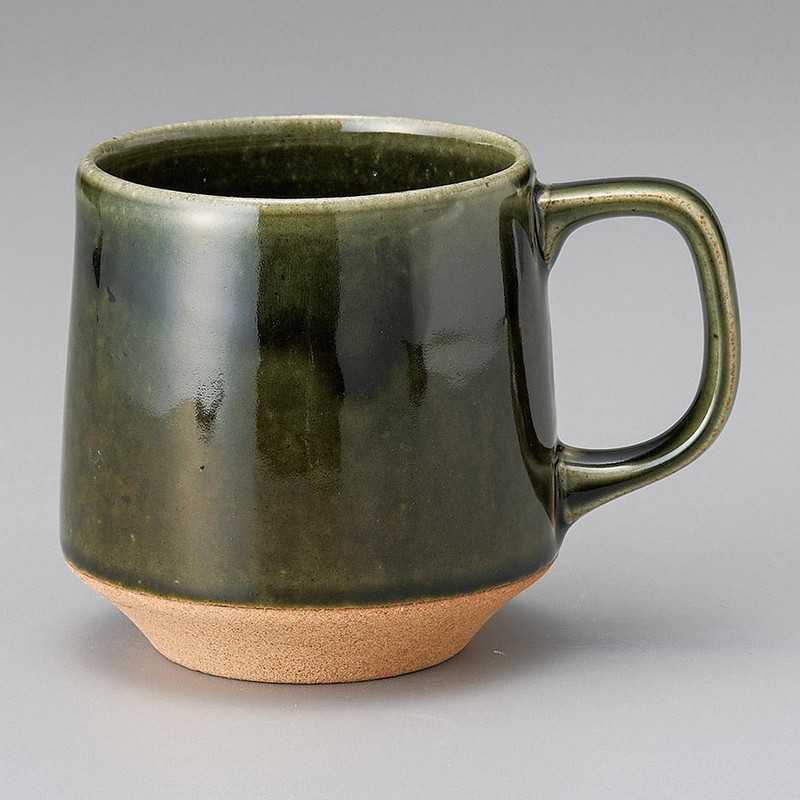 Mino ware Japanese Ceramic Mug Coffee Tea cup Oribe Tie-Dye Kukuri Style