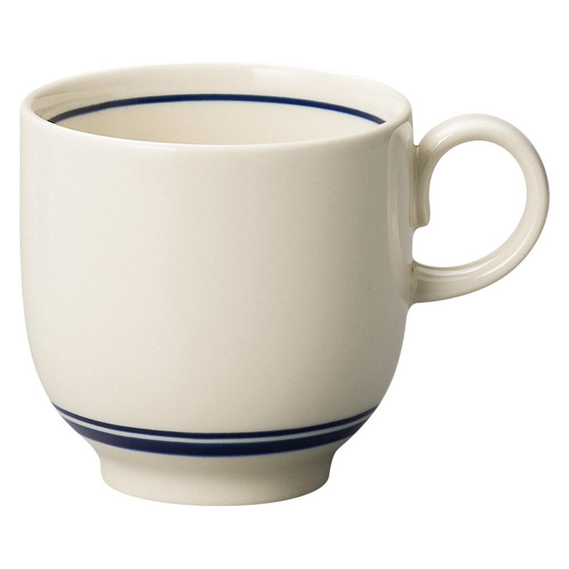 Mino ware Japanese Ceramic Mug Coffee Tea cup Ocean Line Reinforced Porcelain