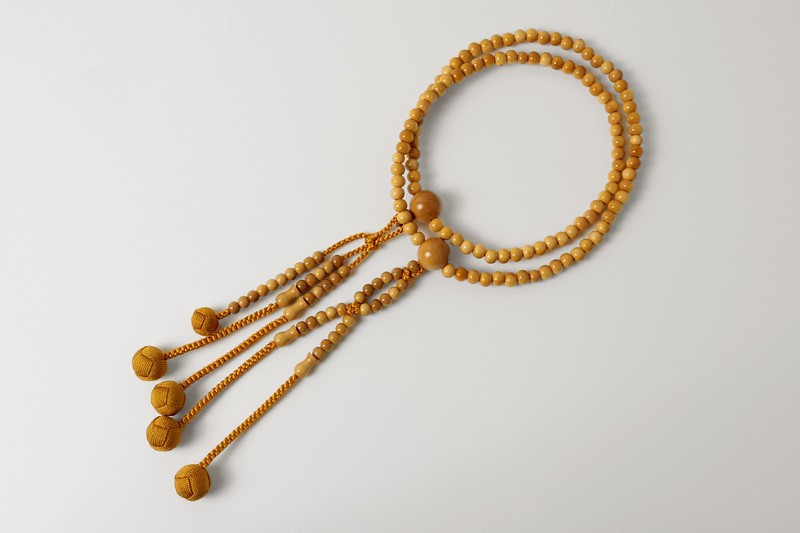 Kyoto Juzu Japanese Buddhist Mala Bracelet NichirenBoxwood Shaku Japan Men