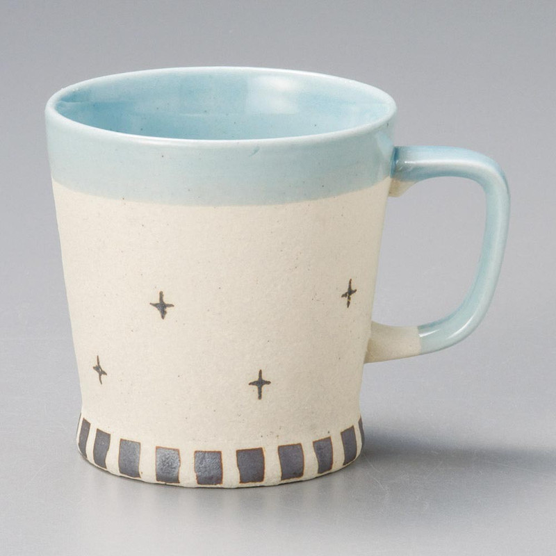 Mino ware Japanese Ceramic Mug Coffee Tea cup Spring Flower Mug – Blue Japan