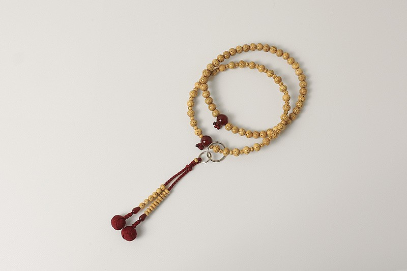 Kyoto Juzu Japanese Buddhist Mala Jodo shu Seigetsu Linden Agate Woman Japan