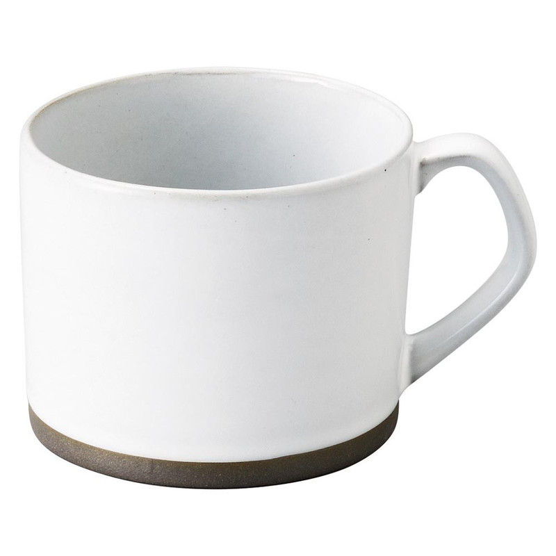 Mino ware Japanese Ceramic Mug Coffee Tea cup Des-Pres White Straight Mug Japan