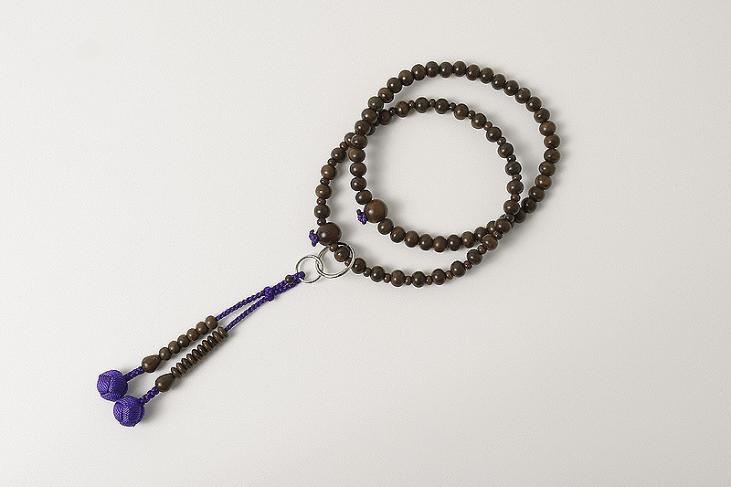 Kyoto Juzu Japanese Buddhist Mala Jodo shu Ryokudan Palo Santo Woman Japan