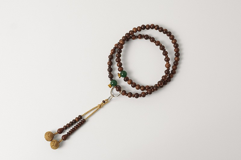 Kyoto Juzu Japanese Buddhist Mala Jodo shu Matter Chinaberry Aventurine Woman
