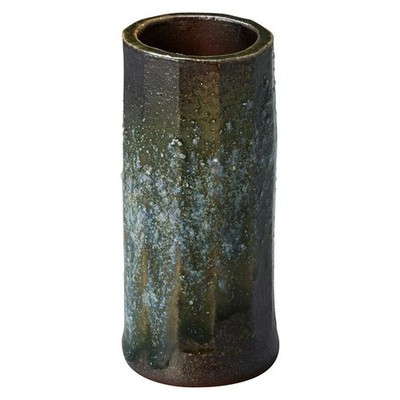 Shigaraki Ware Bidoro Kiln-Changed Faceted Straight Flower Mini Vase Large Japan