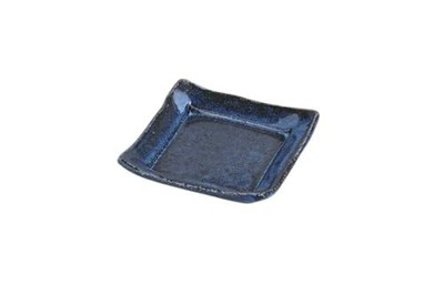 Shigaraki ware Japanese pottery small plate Star Dust Square Mame Plate Japan