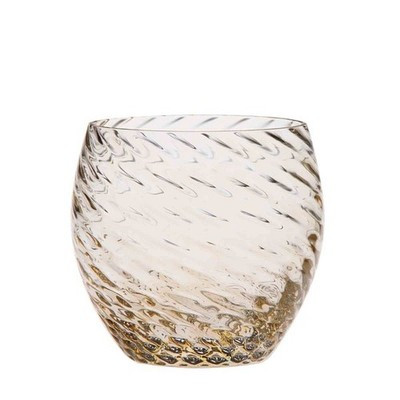 CORROT Swirl Tumbler – Amber | Japanese Café-Style Glassware Made in Japan