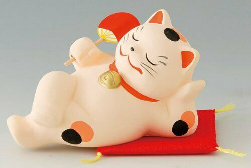 Relaxing Middle aged dad cat Japanese Oyaji Neko doll Ornaments Japan Brand new