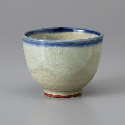 Mino Ware Gray Sencha Japanese Green Tea Cup Ofuke Flared 160ml Japan