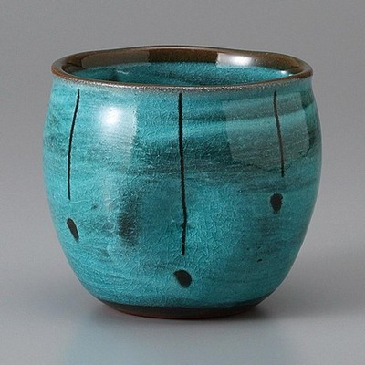 Made in Japan Mino Ware Blue Tokusa Shochu Cup 200ml