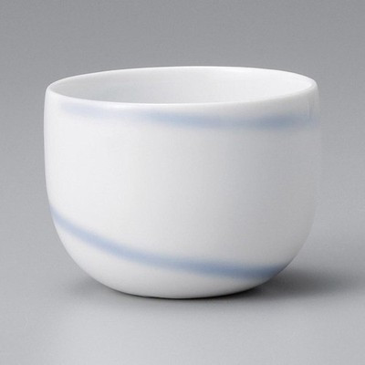 White Porcelain Circle Textured Rock Glass 300ml – Mino Ware, Japanese Tableware