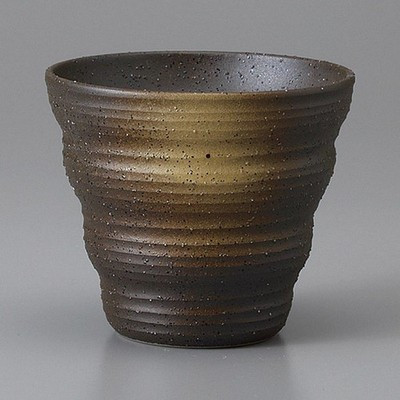 Udei Hand-Twisted Rock Glass 290 ml Mino Ware Japanese Tableware Made in Japan