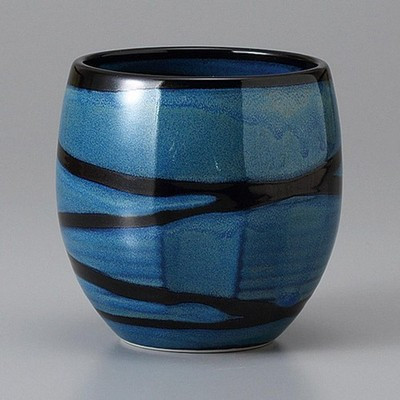 Made in Japan Mino Ware Kinyo Spiral Rock GlassJapan 350ml