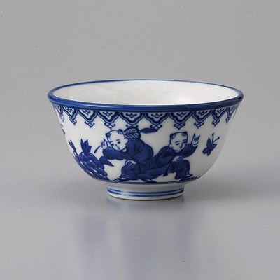 Mino Ware Sencha Yunomi Japanese Green Tea Cup Karako Children Motif 170ml Japan