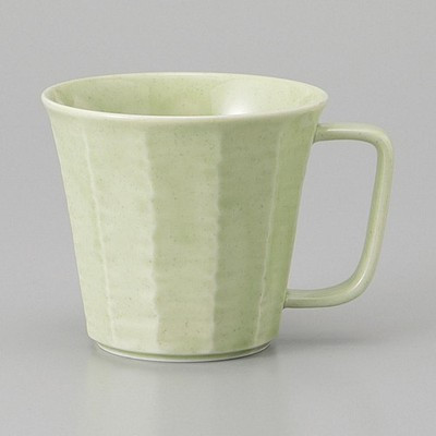 Mino ware Japanese Ceramic Mug Coffee Tea cup Hiwa Glaze Lightweight Faceted