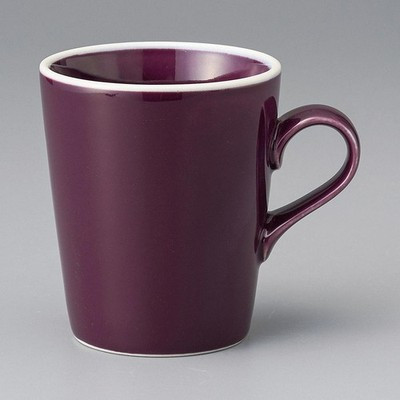 Mino ware Japanese Ceramic Mug Coffee Tea cup Large Purple Mug 300ml Japan