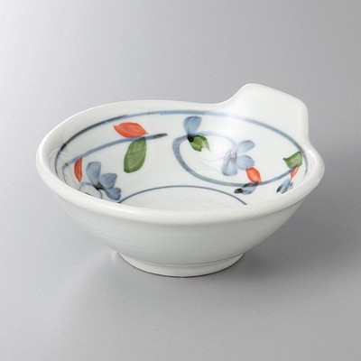Japanese Mino Ware Colorful Karakusa Tonsui Bowl Ceramic 13cm Serving Dish Japan