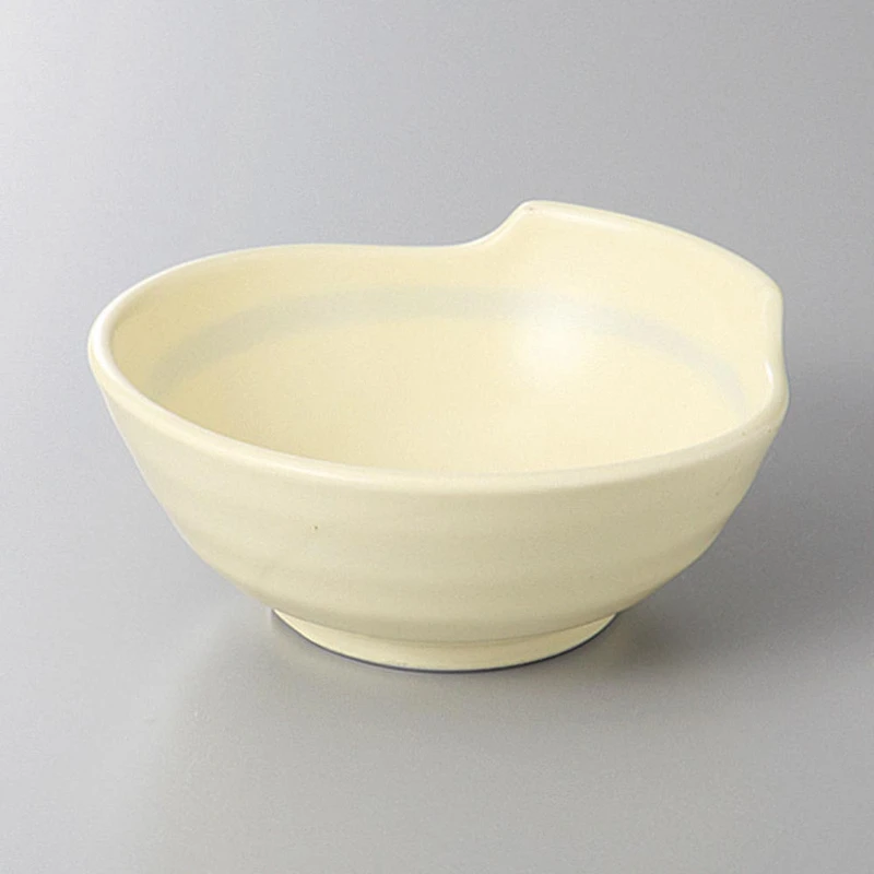 Japanese Seto Yellow Ceramic Small Tonsui Bowl Hot Pot Dipping Sauce Dish 10.3cm