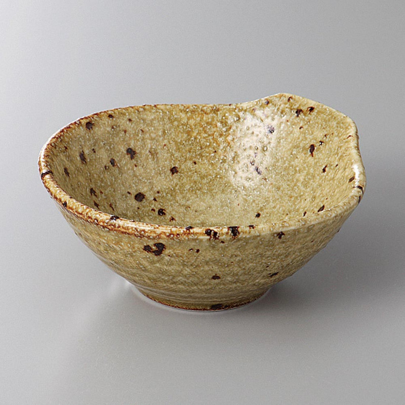 Japanese Seto Ware Yellow Tonsui Bowl Hot Pot Dipping Sauce Dish Dishwasher Safe