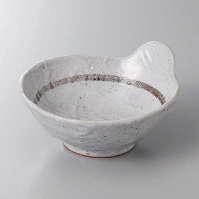 Japanese Seto Nezumi Shino Ceramic Tonsui Bowl Hot Pot Dipping Sauce Dish 12cm