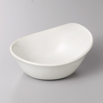 Japanese Mino White Matte Ceramic Tonsui Bowl Hot Pot Dipping Sauce Dish 14cm