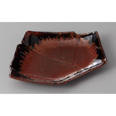 Japanese Seto Ware Minori Knot Shaped Sushi Sashimi Serving Plate 21.2cm