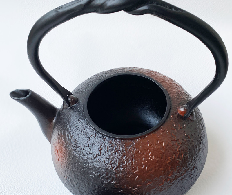 Tetsubin Japanese Tea kettle Pot Nanbu Cast Iron Kikko Pattern