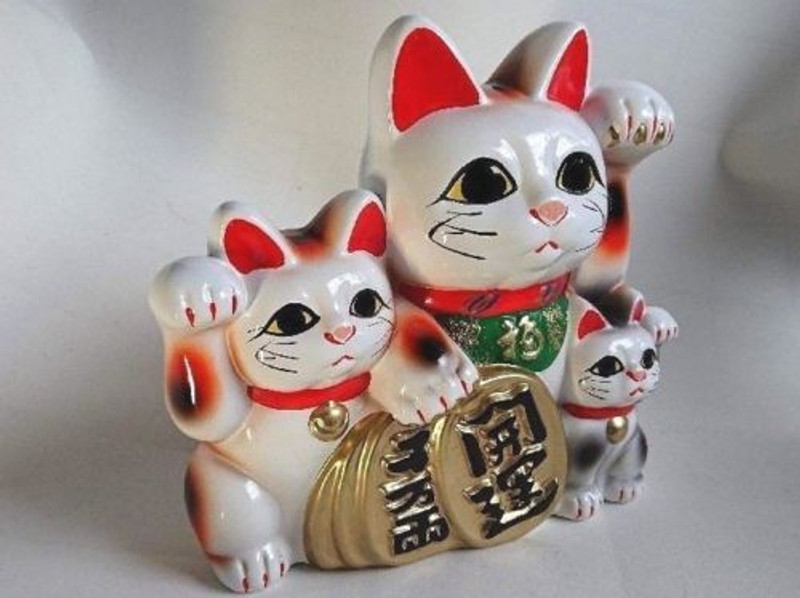 Tokoname Maneki neko Gold Japanese Lucky cat Piggy bank any size Made in  Japan - Manekineko Ai