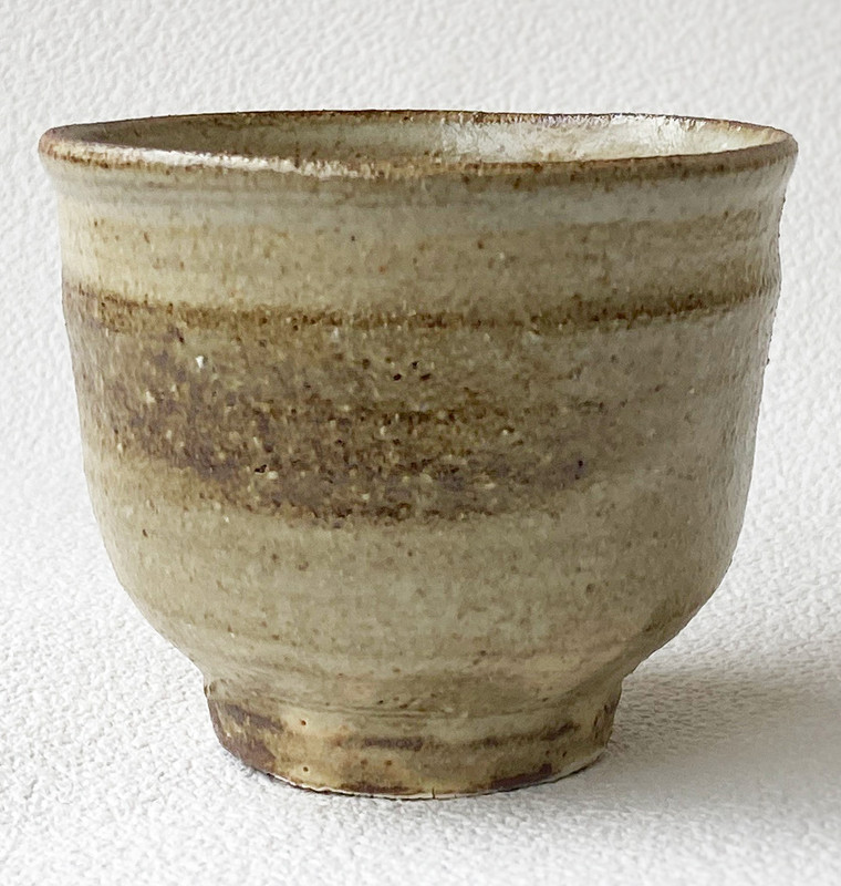 Yunomi Shigaraki yaki Japanese Tea cup Ash  Glaze handcraft  from japan