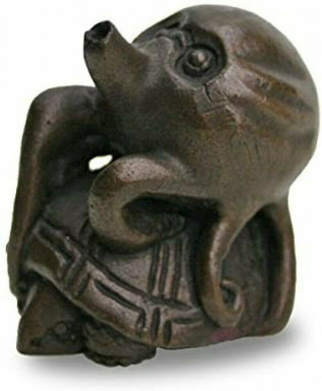 Bunchin Japanese Paperweight Takaoka Coppeware Turtle Octopus Japan