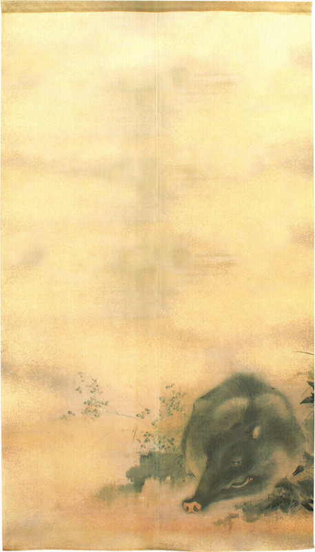 Noren Tapestry Mori Sosen Japanese door curtain 150x85cm BoarMade in japan