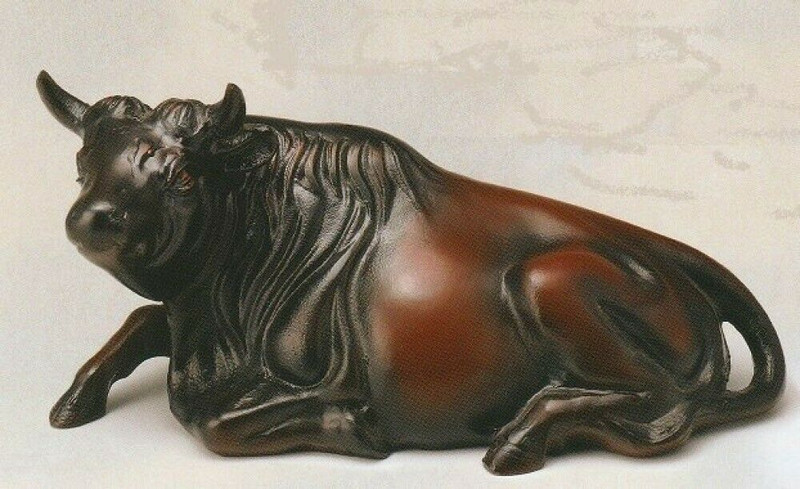 Ox Bull Zodiac Ornaments stutie Takaoka metal craft Japan Relaxing