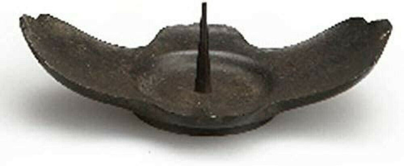 Nosaku Shokudai takaoka Craft Japanese Metal Candlestick Nami Black Brass Japan